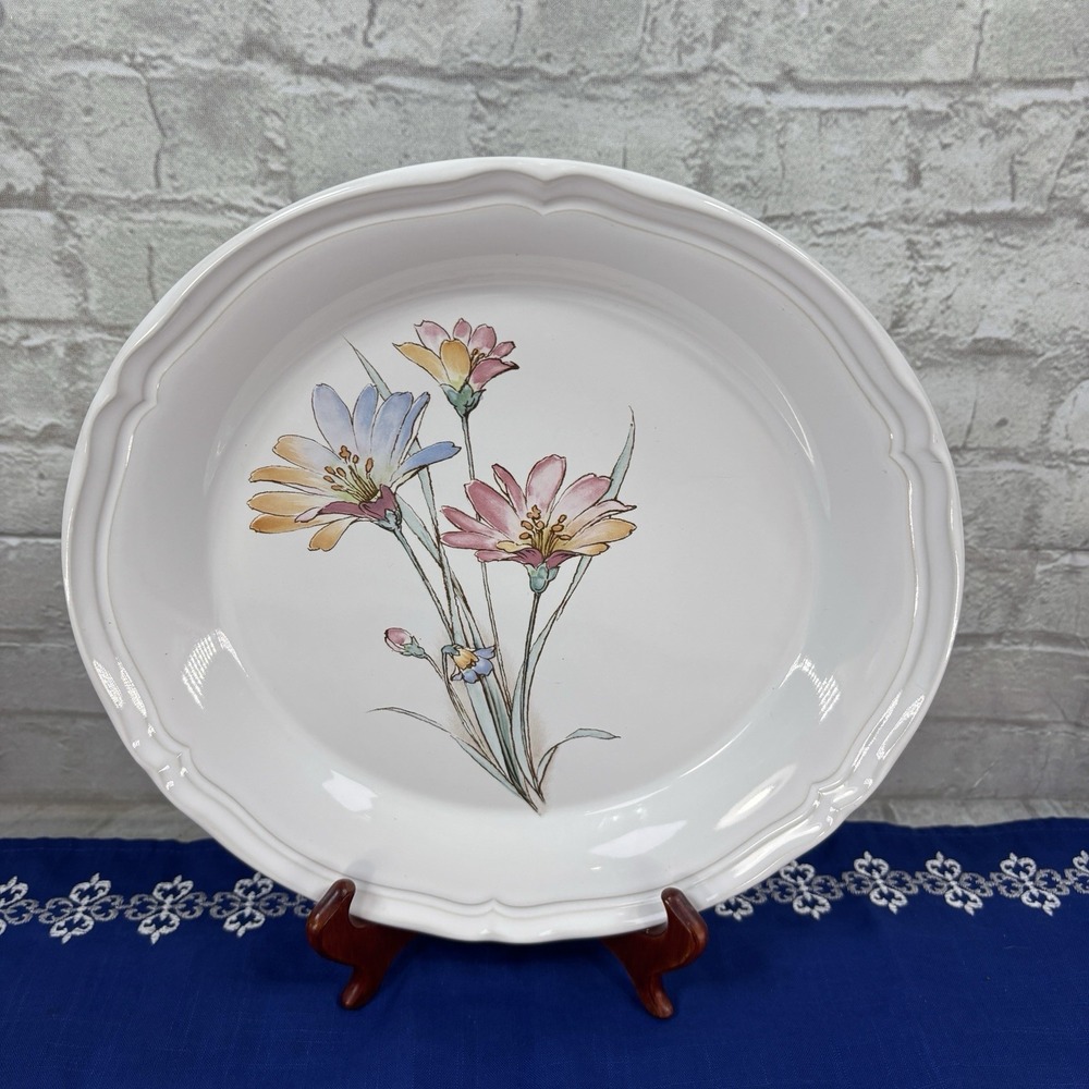 Vintage Noritake Springlike delicate pastel pink and blue Serving Plate